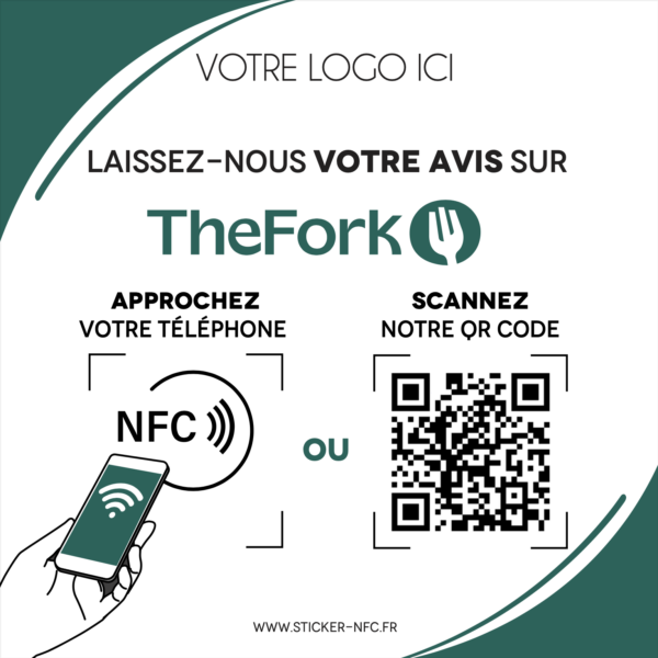 Plaque NFC Plexiglass 3mm TheFork